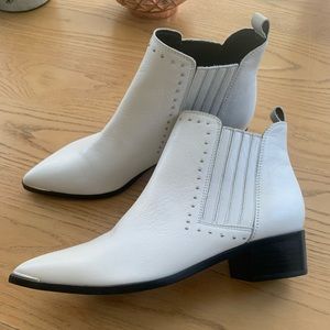 Marc Fisher White Booties